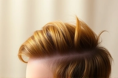 Healthy hair growth after diet recovery, symbolic nourishment