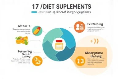 Infographic for diet supplement types and functions.