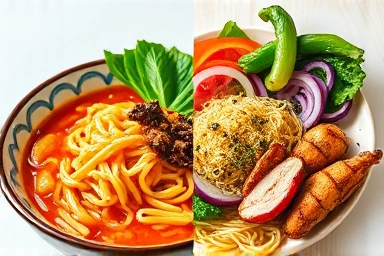 Healthy diet alternatives to cravings like tteokbokki and ramen.