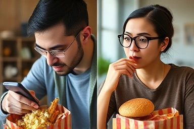 Mindless emotional eating versus mindful healthy eating for emotional comfort