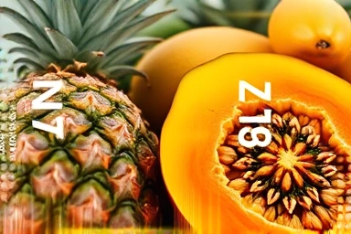 Fresh fruits rich in natural enzymes for digestion.