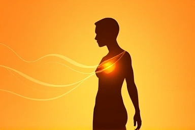 Symbolic visual of optimized metabolism and energy flow.