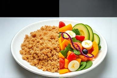 Generic diet plate vs. personalized healthy meal