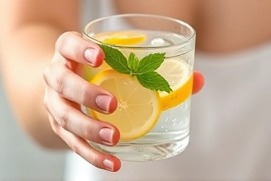 Refreshing lemon water for post-alcohol hydration.