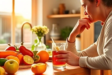 Healthy lifestyle, weight loss, body warmth, natural diet