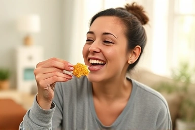 Guilt-free enjoyment of diet snacks for satisfaction