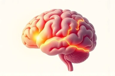 Brain pathways symbolizing serotonin boost from morning sun.
