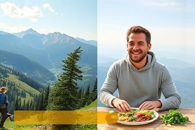 Active lifestyle and healthy eating connection