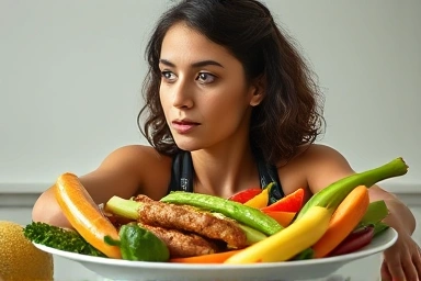 Woman empowered by healthy PCOS diet choices