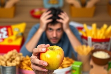 Processed food vs. healthy food choice for diet