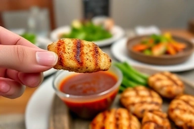 Mindful eating, controlling sauce intake for healthier choices.