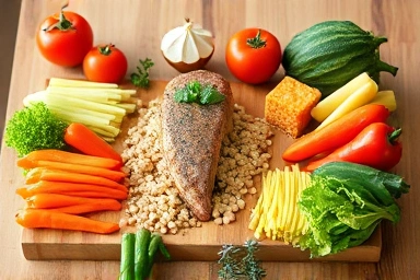 Healthy meal for fat loss and body sculpting.