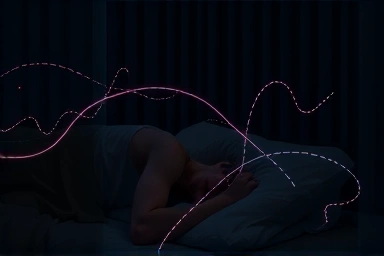Restless sleep and internal hormonal signals causing cravings.