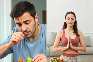 Stress eating vs. healthy habits for belly fat reduction