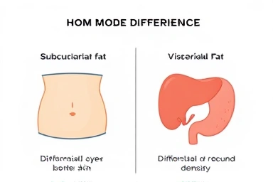 Visceral fat internal organs diagram health risks