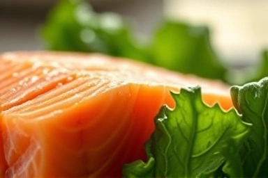 Detailed texture of fresh kale leaves in natural light.