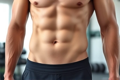 Toned physique after effective weight loss and exercise.