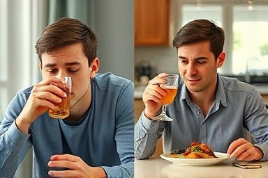 Mindful consumption of zero-calorie drinks with balanced meals.