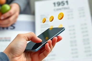 Smartphone showing data usage, saving money on phone bill