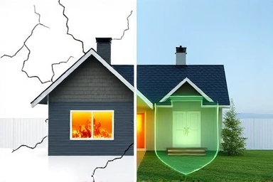 Symbolic comparison of energy inefficient vs. efficient homes