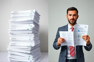 Contrast between tax confusion and financial clarity