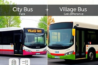 City bus vs village bus fare and transfer comparison