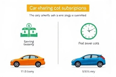Infographic showing car-sharing cost savings