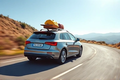 Car weight reduction symbolizing fuel efficiency and smart driving.