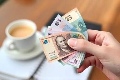 Korean Won bills symbolizing controlled daily spending.