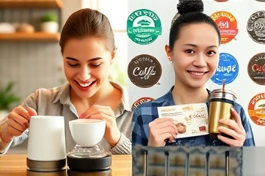 Saving money on coffee at home and with discounts