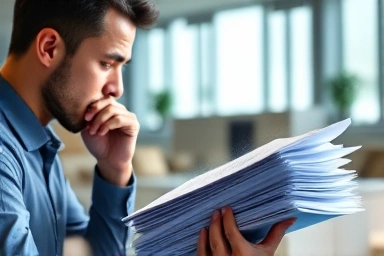 Tax documents and strategic planning for tax savings.