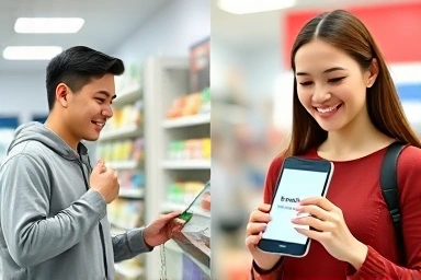 Convenience store SIM purchase and successful mobile activation