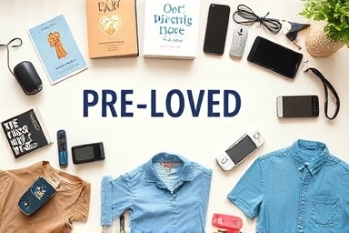 Neatly arranged pre-loved items for successful secondhand selling.