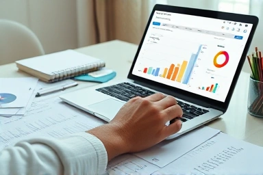 Organized financial management with Excel household ledger.