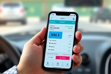 Smartphone app for checking and paying toll fees
