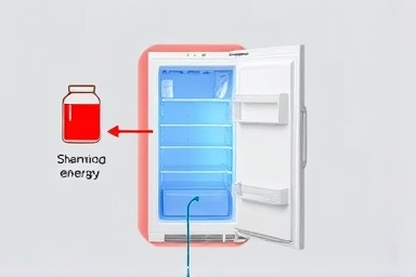Symbolic representation of reduced energy consumption for kimchi refrigerator