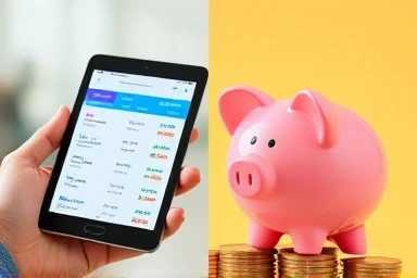 Comparing flight deals and saving money.