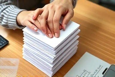 Organized bank accounts symbolizing financial planning and savings.