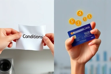 Credit card with no conditions, receiving benefits and cashback.