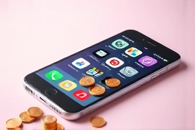 Conceptual image of app data leaks turning into savings.
