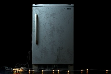 Dusty refrigerator back panel draining electricity