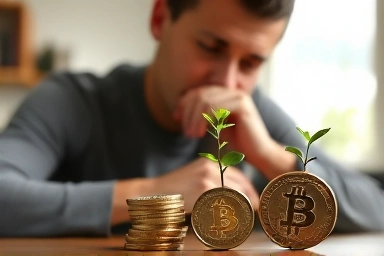 Financial growth, retirement savings, long-term investment, security, plant growing from coin.