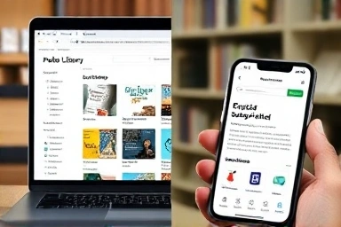 Public library digital catalog vs ebook subscription service interface