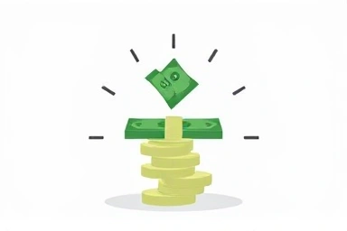 Graphic symbolizing parking fee savings and financial efficiency.