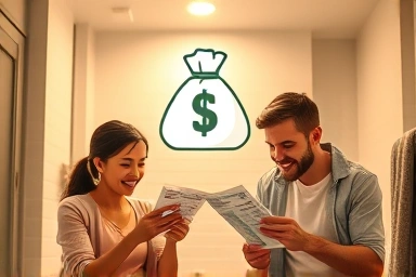 Family saving money on utility bills from shorter showers.