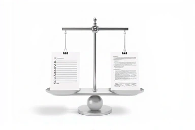 Tax forms representing simplified vs. general tax types.