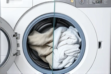 Washing machine spin cycle efficiency and fabric care.