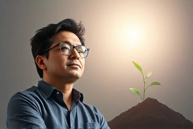 Small business owner with financial security and growth.