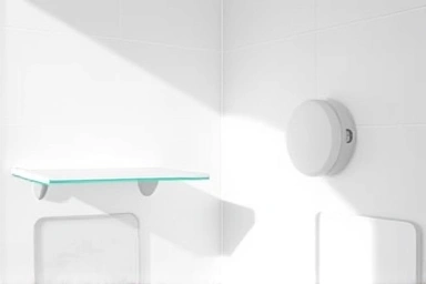 Bathroom corner shelves: suction vs. drilled installation comparison.