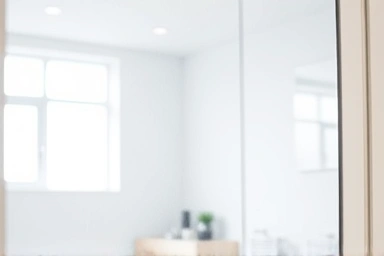 Clear bathroom mirror with no fog